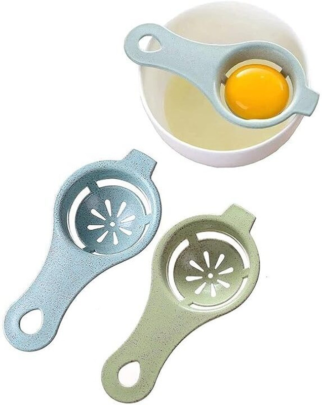 ShilpSukh Plastic Egg Separator White Yolk Pack of 3 Plastic Egg Separator Set(Blue, Pink, Green, Pack of 3)