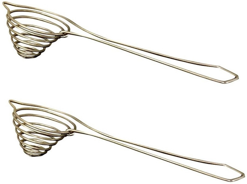 Dynore Set of 2 Cups Large Stainless Steel Egg Separator Set(Steel, Pack of 2)
