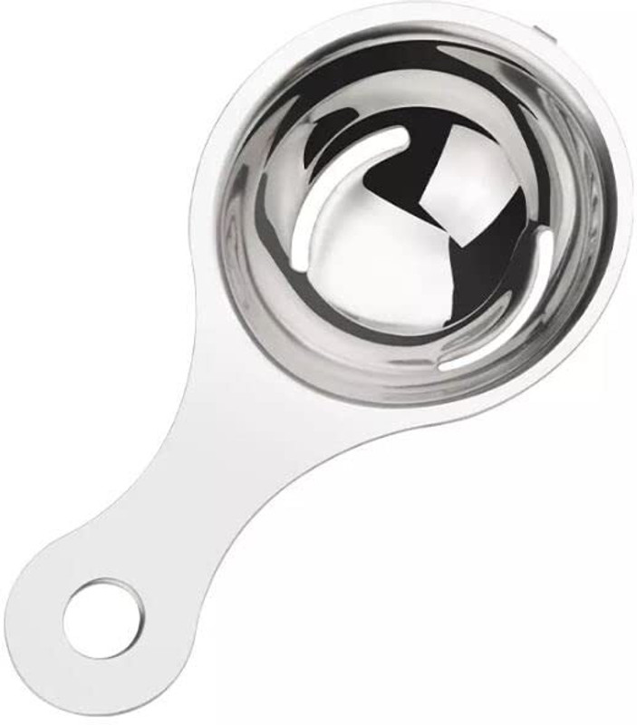 Naidev Egg Yolk Separator 304 Stainless Steel Dishwasher Safe Egg White Separator Stainless Steel Egg Separator(Silver, Pack of 1)