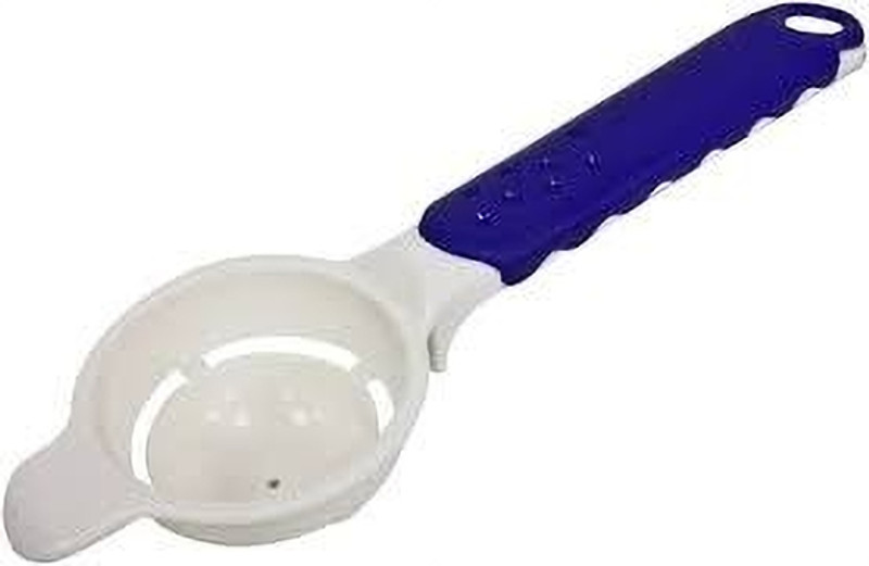 fackelmann Mesh Free Egg Yolk & White Separator For Easy Saparation ,Dishwasher Safe - 20cm Plastic Egg Separator(Blue, Pack of 1)