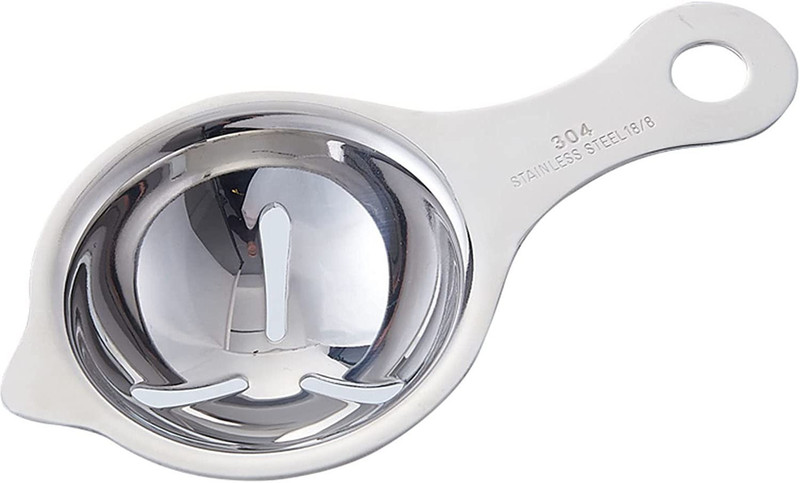 ARQIVO Stainless Steel Egg White Separator and Egg Yolk Separator Egg Divider Stainless Steel Egg Separator(Silver, Pack of 1)