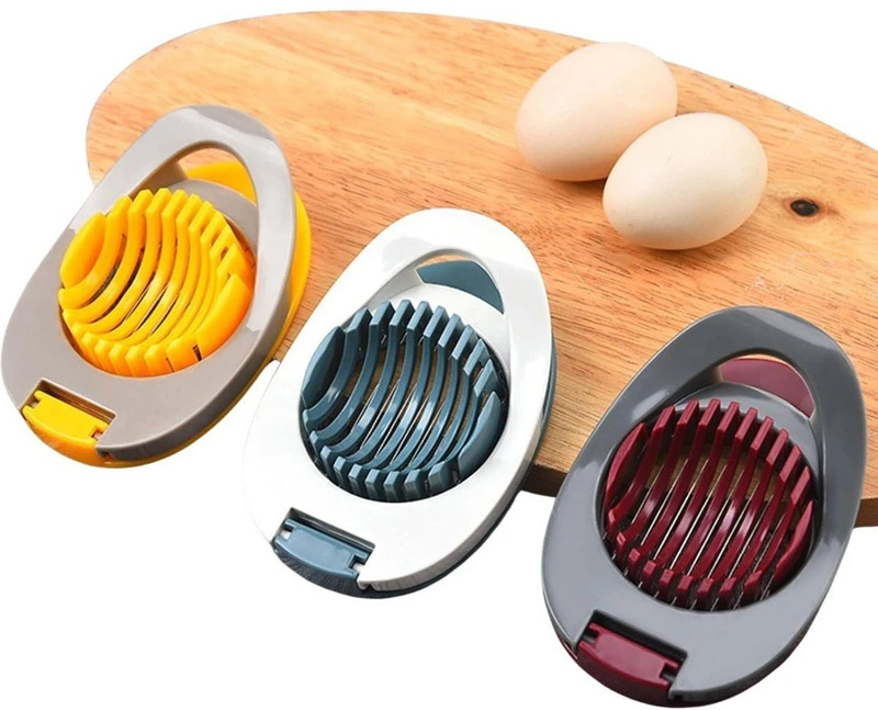 DRYVIK MULTI COLOR EGG SLICER Plastic, Steel Egg Separator(Multicolor, Pack of 1)