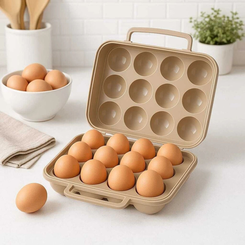 RADHARANI EBAZAAR EXPRESS EGG HOLDER Plastic Egg Separator(Brown, Pack of 1)