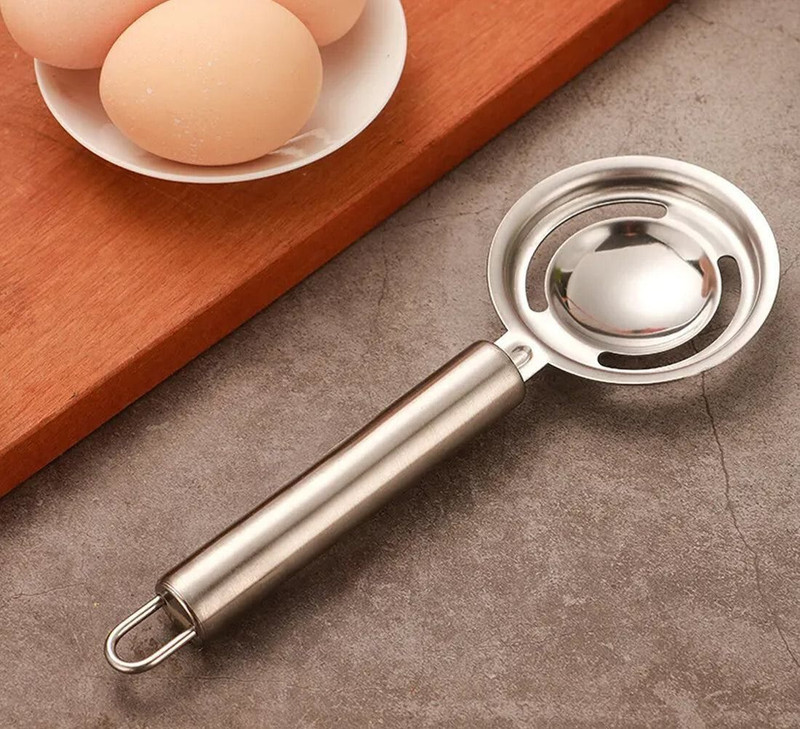 Oblivion Stainless Steel Egg Yolk White Separator – Kitchen Egg Divider Tool Stainless Steel Egg Separator(Steel, Pack of 1)
