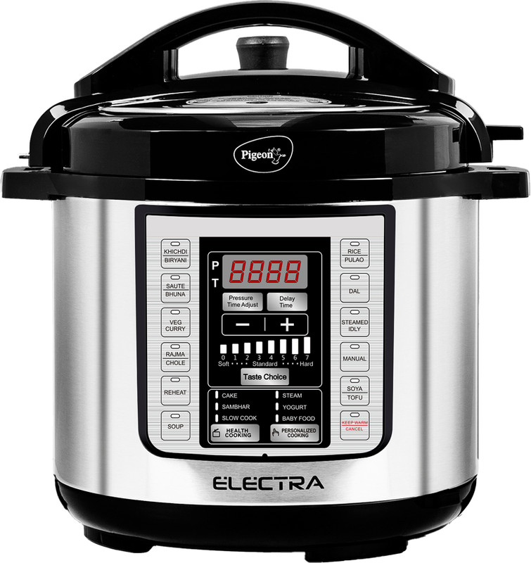 Pigeon Electra 3 L Electric Pressure Cooker(3 L, Silver)