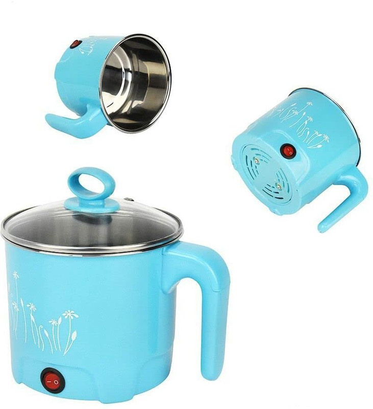 PRATYANG Cooker Steamer for Cook hot Pot Rice Porridge for Home, Office and Travel Egg Roll Maker(1.8 L, Multicolor)