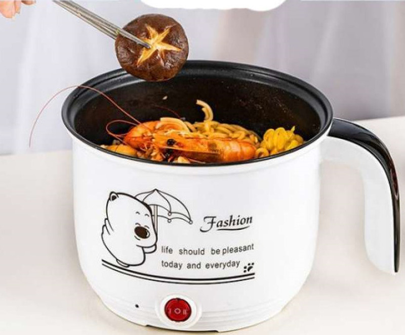 GAMADIYN BAZAAR Electric Rice Cooker Automatic Function Cooking Kettle With Steamer Travel Cooker, Rice Cooker, Food Steamer, Egg Cooker, Egg Boiler(1.8 L, Multicolor, Blue)