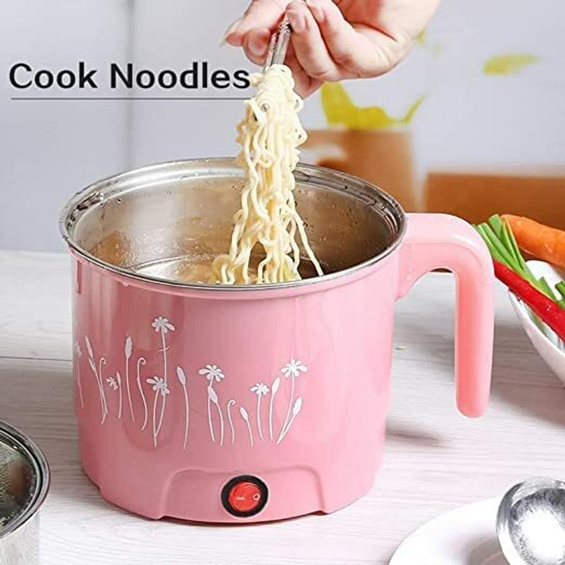 DN BROTHERS Electric Cooker Steamer pots for Cook Noodles/Pasta/Rice for Home, Office Egg Cooker(1.5 L, Multicolor)