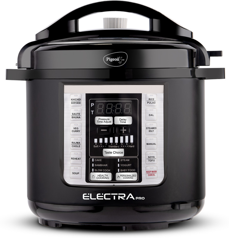 Pigeon ELECTRA PRO Electric Pressure Cooker(6 L, Black)