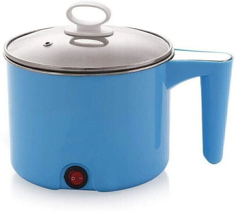 HSH GOLDI Electric Mini Hot Pot for Home Hostel Rice Soup Pasta Maggie Noodle Travel Cooker(1.48 L, Blue)