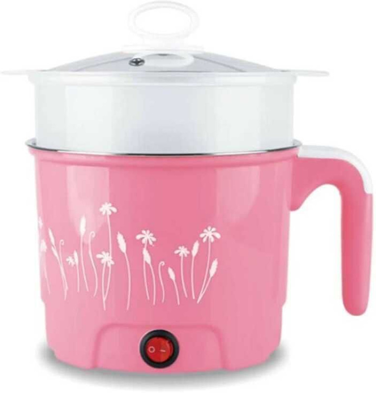 Modexaglobal Electric Cooker Steamer Cook Pots for Noodles/Hot Pot/Rice Porridge for Home Travel Cooker, Egg Cooker, Food Steamer(1.8 L, Multicolor)