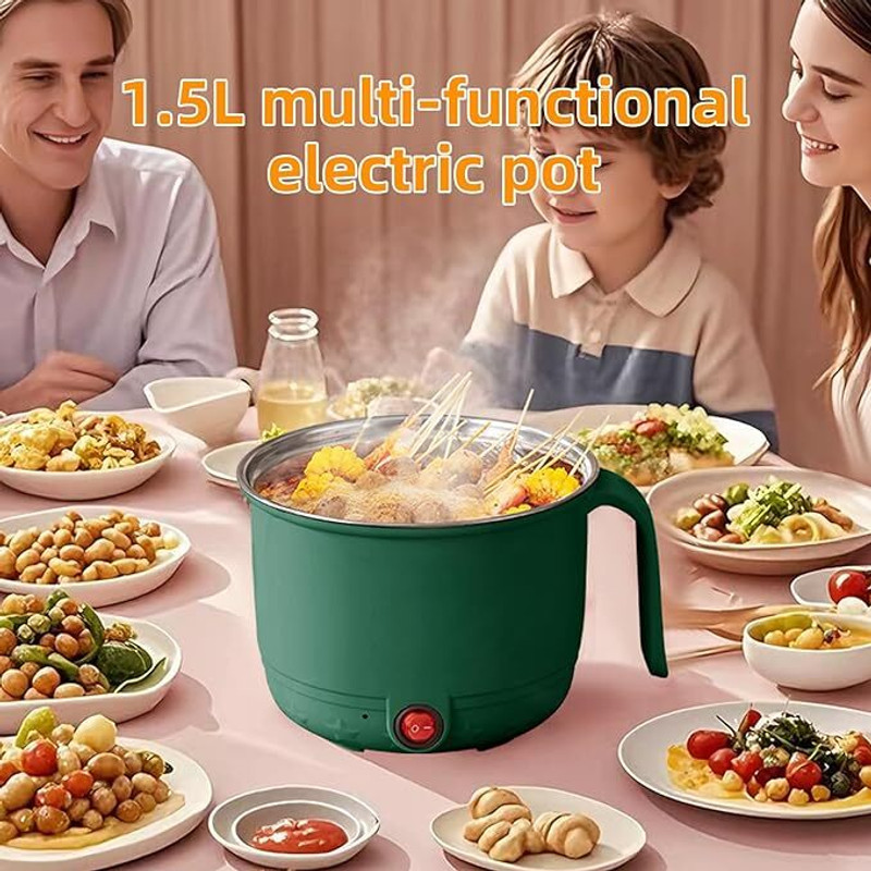FRESINIYA ENTERPRISES Green Electric Kettle Fast Boil for Kitchen & Office Egg Boiler, Egg Cooker, Egg Roll Maker, Rice Cooker(1.5 L, Green)
