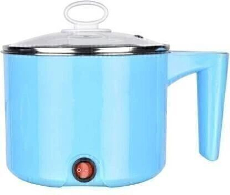 BazaarNest 0245 Electric Multifunction Cooking Pot Travel Cooker(1.5 L, Sky Blue)