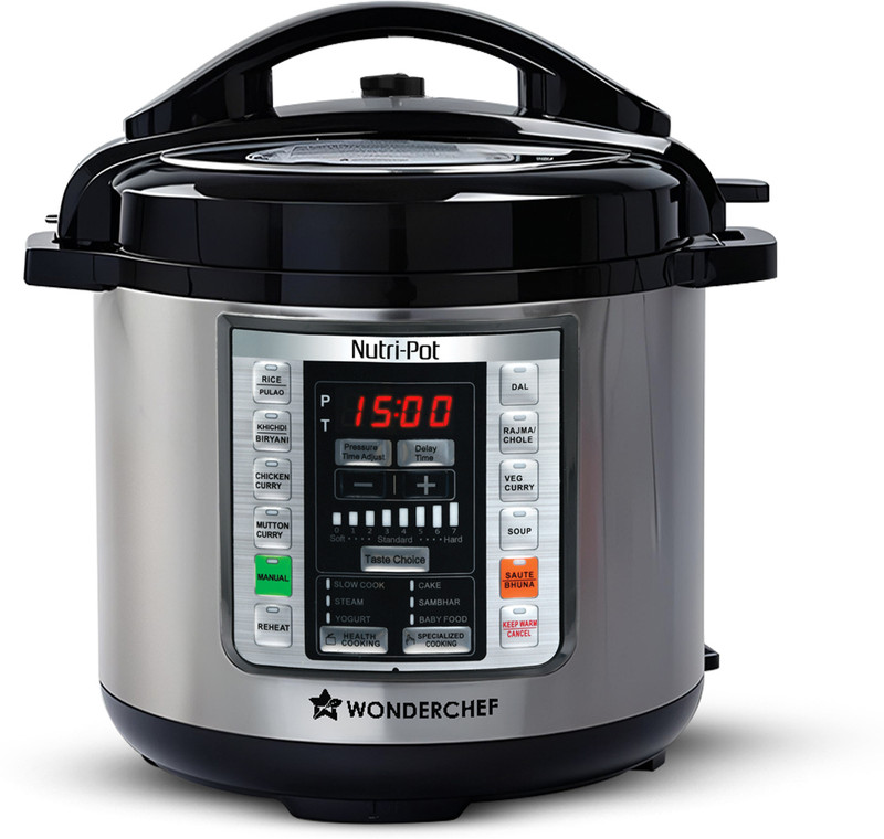 WONDERCHEF Nutri-Pot Electric Pressure Cooker(6 L, Black & Silver)