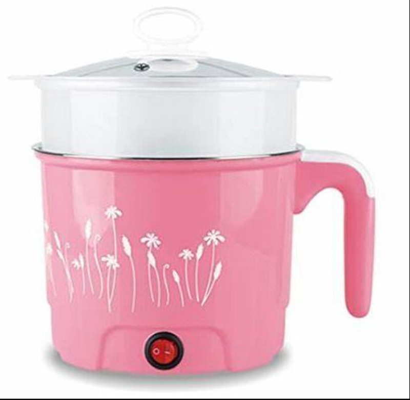 princemarkett Multi-Function Colorful Electric Cooking Pot/Mini Rice Cooker Rice Cooker, Egg Boiler, Travel Cooker(1.5 L, Multicolor)
