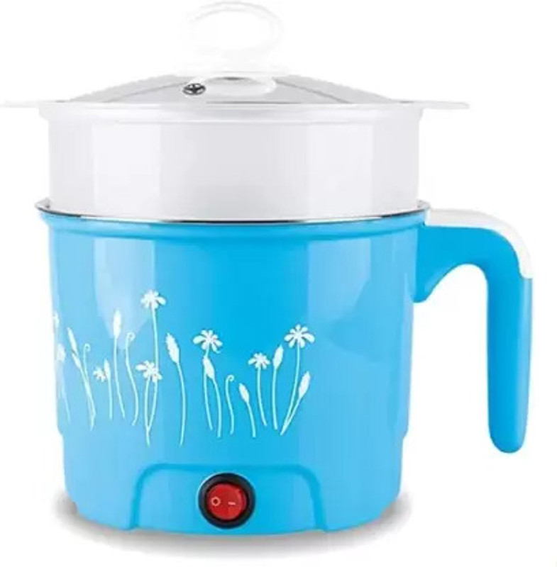 ND BROTHERS SmartBuy 1.8 LITER Electric Food Maker Egg Boiler, Egg Cooker, Food Steamer, Rice Cooker, Slow Cooker, Travel Cooker(1.8 L, Multicolor)