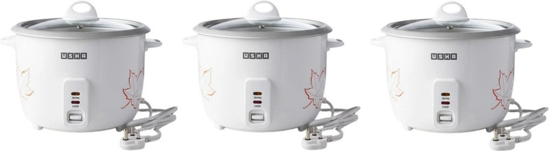 USHA RC18GS1 Electric Rice Cooker(1.8 L, White)