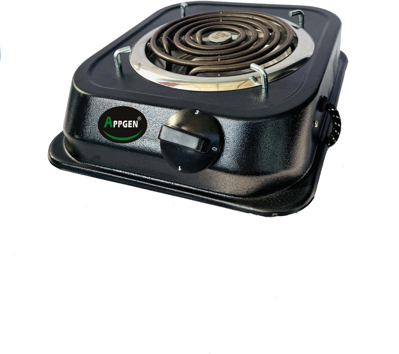 APPGEN 1250 W Induction Cooktop Push Button(Black, ISI Certified 1250 WATT Element Electric Cooking Heater)