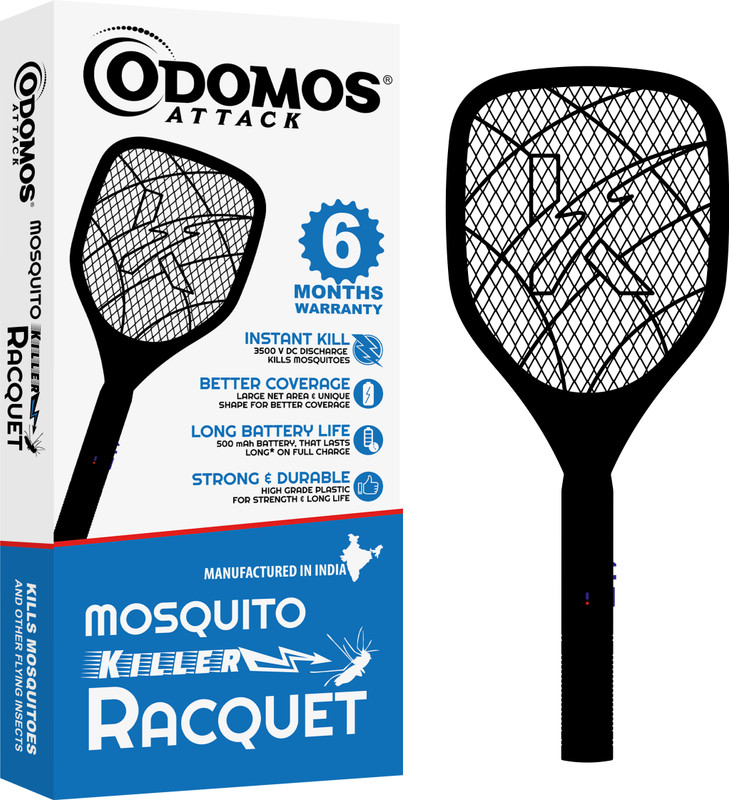 Odomos Attack mosquito killer racquet Electric Insect Killer Indoor(Bat)
