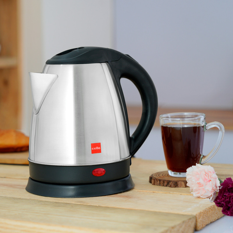 cello Quick Boil - Lifestyle Electric Kettle(1.5 L, Silver & Black)