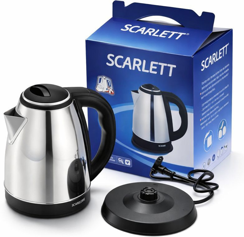 SCARLLETT SC20A Electric Kettle(2 L, Silver)