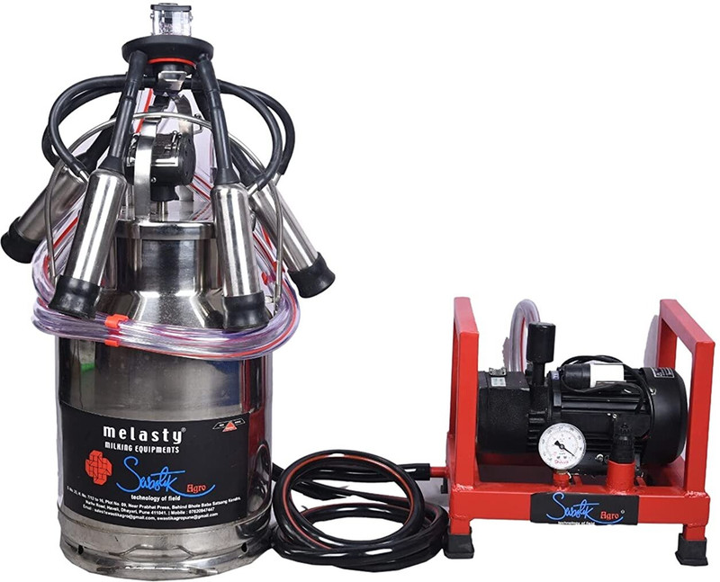 SWASTIK AGRO POD Milking Machine With Single Can Assembly 20 Lit. Beverage Maker(20 L, Red)