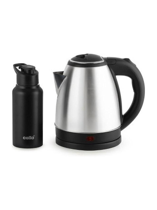 cello Quick Boil Lifestyle Kettle 1.5 L + Sippa 500 ML Stainless Steel Water Bottle Electric Kettle(1.5 L, Silver)