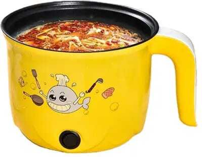 GAMADIYN BAZAAR Electric Cooking Pot Non-Stick Cooker, Egg Boiler Rice Cooker, Travel Cooker Multi Cooker Electric Kettle(1.5 L, Multicolor)