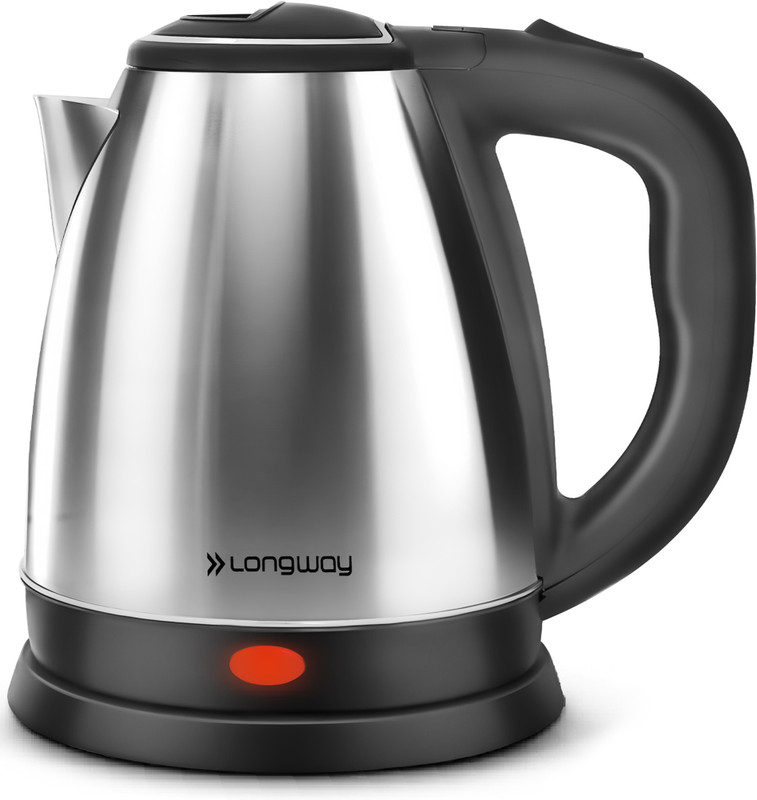Longway Kestro 1500 W with Stainless Steel Body for Boiling, Making Tea, Coffee, Soup Electric Kettle(1.5 L, Silver)