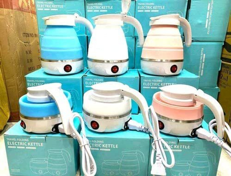 KTOSTON Portable Electric Kettle, 600Ml Boil Dry Protection Electric Kettle(0.6 L, White)