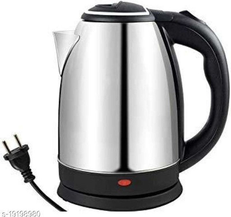 Sedoka Electric Kettle 2 Litre with Stainless Steel Body, used for boiling Water 9 Cups Coffee Maker(Silver , Black)