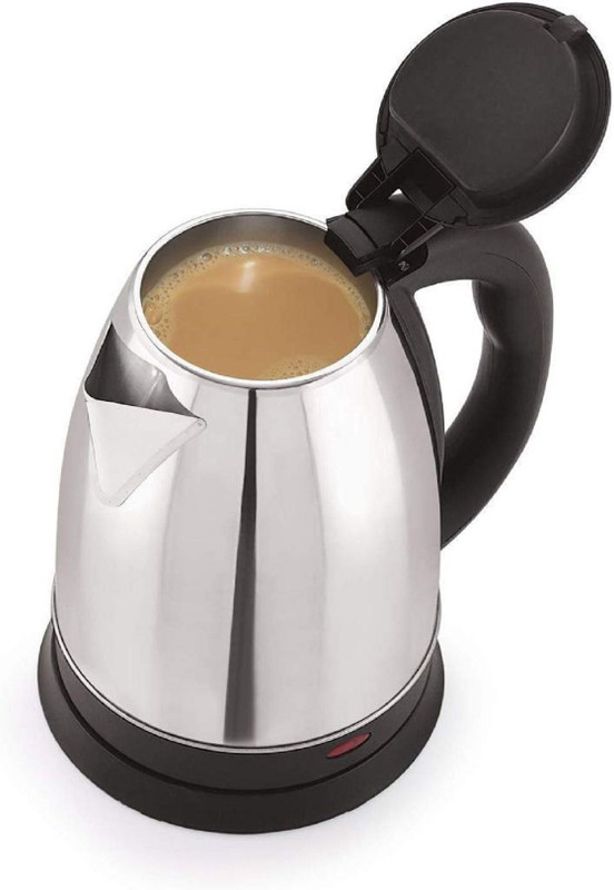 vallavi fashion Stainless Steel Electric Heat Kettle (FAST BOIL) Electric Kettle Electric Kettle(2 L, Silver, Black)