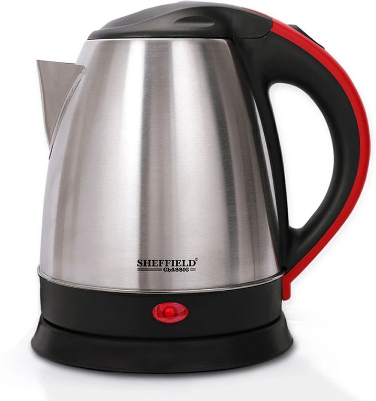 Sheffield Classic by Electric Kettle Hot Water jug, stainless steel body, 1500 W Electric Kettle(1.5 L, Silver)