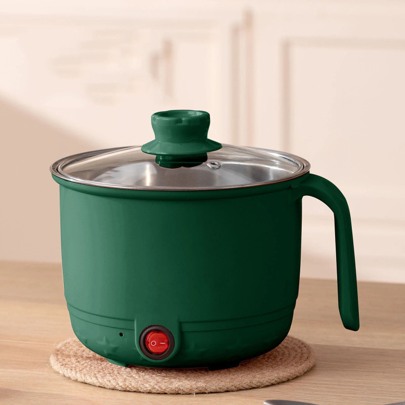 WeProve Multipurpose Electric Kettle 1.5 Litter Steel Electric Pot with Steamer Noodles Multi Cooker Electric Kettle(1.5 L, Peach)