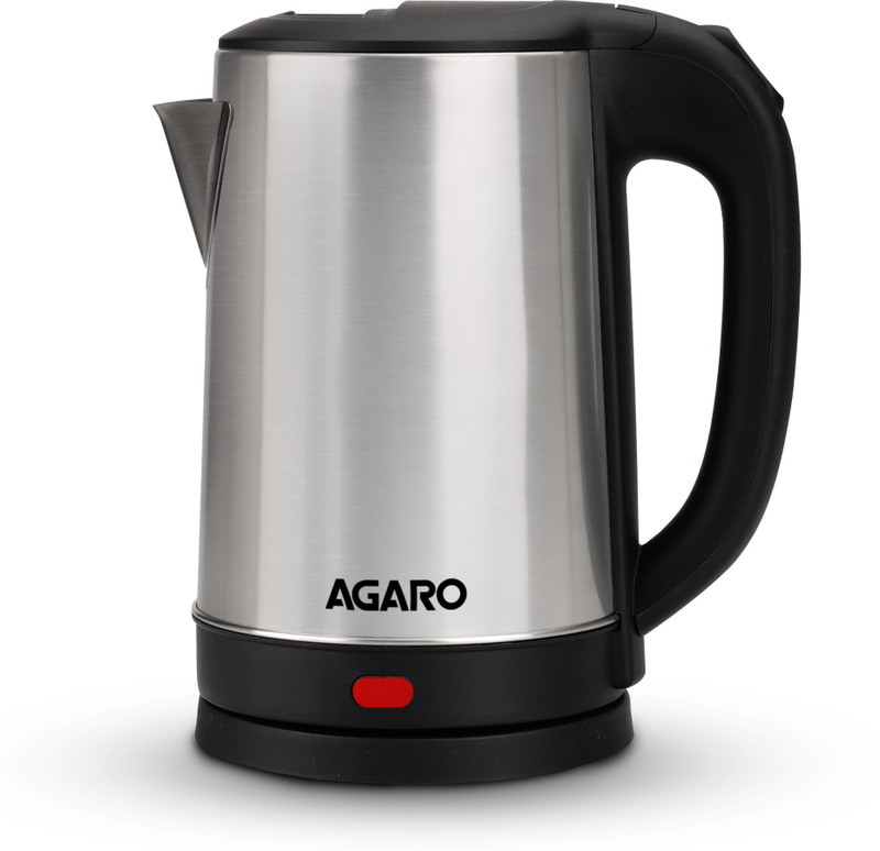 AGARO Sonnet Electric Kettle, 1.5L, 1500W, Stainless Steel Body Electric Kettle(1.5 L, Grey)