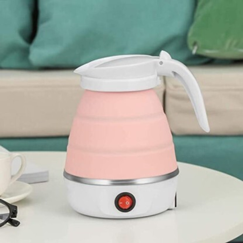MY COOL STAR Electric Kettle Silicone Travel Mini Foldable_05 Multi Cooker Electric Kettle(0.6 L, White)