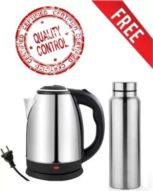 Sedoka Hot Kettle and Stainless Steel Water Bottle Combo used for boiling Water SE25 Electric Kettle(2 L, Multicolor)