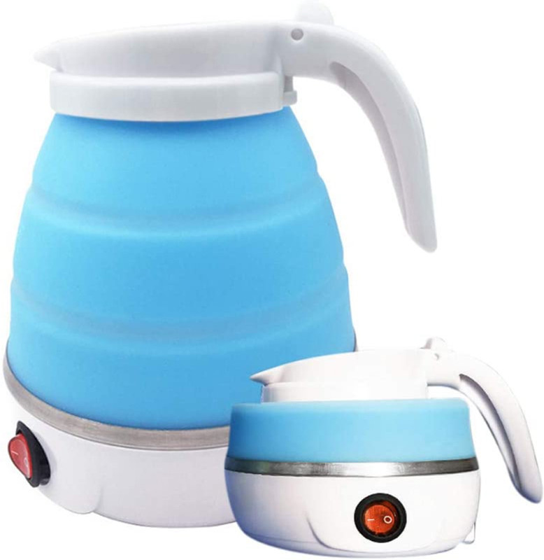 ktl Silicone Collapsible 304 Stainless Steel Electric Kettle Multi Cooker Electric Kettle(1 L, Multicolor)