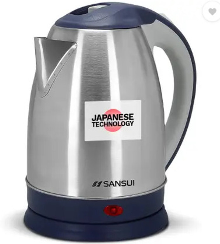 Sansui Instant Pro 1.8 Electric Kettle(1.8 L, Silver, Blue)