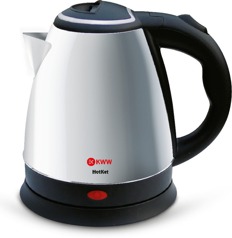 KWW HotKet Stainless Steel Crodless with Safety Lock Lid and Auto Cut-Off 1.5 Litre Electric Kettle(1.5 L, Silver)