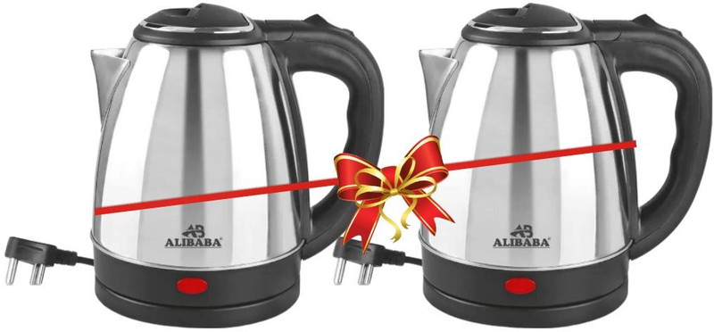 Alibaba Pearl Super Efficient 2L Electric Kettle(2 L, Silver)