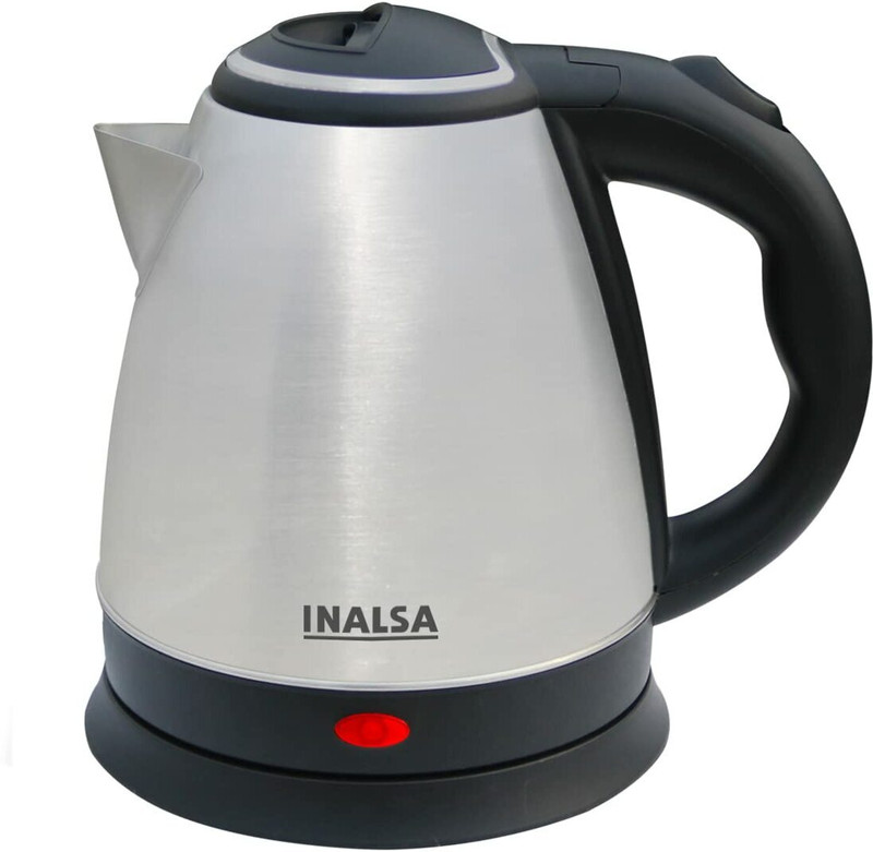 Inalsa Kwik 1.5 Liter with SS Body|Auto Shut Off & Boil Dry Protection |Hot Water Electric Kettle(1.5 L, Black, Silver)