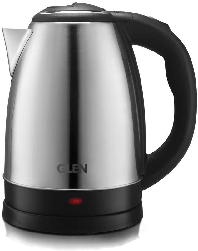 Glen Electric Kettle Stainless Steel with 360° Rotational Base | 2 Year Warranty Electric Kettle(1.8 L, Silver)