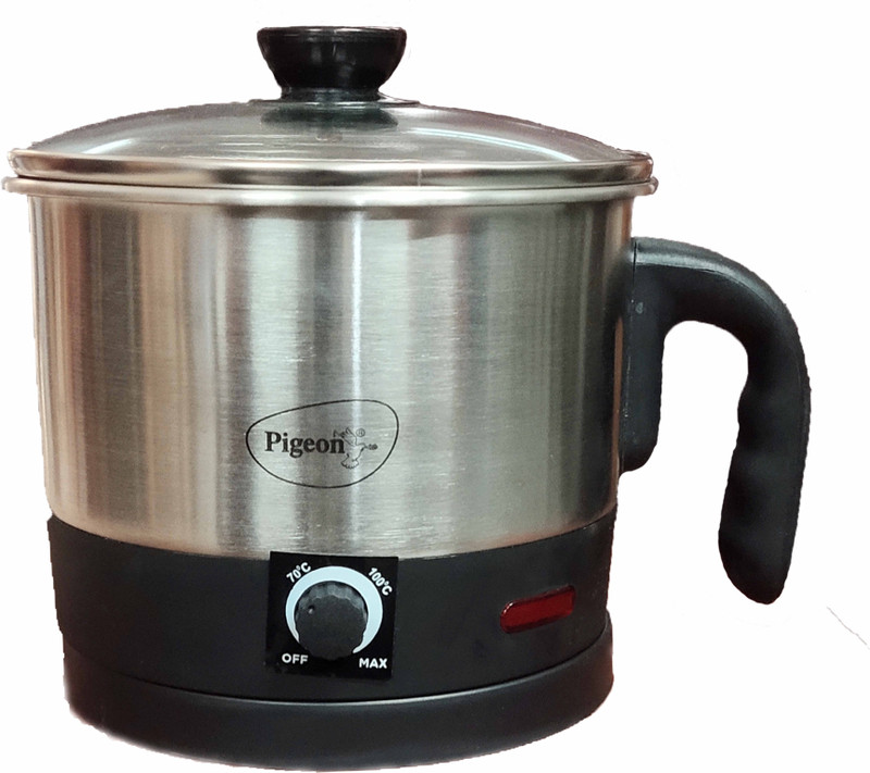Pigeon Kessel Multi Cooker Electric Kettle(1.2 L, Silver)