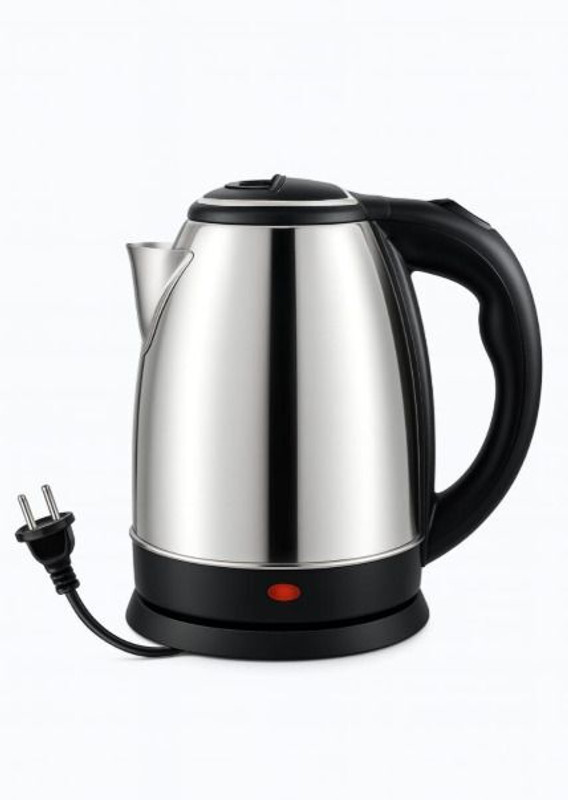 Nexora 1.2 Liter Electric Kettle with Stainless Steel Body Electric Kettle(1.2 L, Silver, Black)