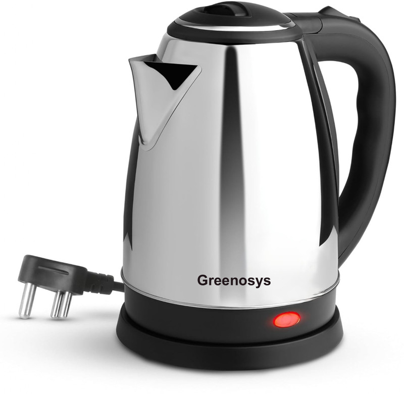 GREENOSYS GO GREEN 1500 Electric Kettle(1.5 L, Silver)
