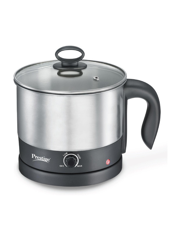 Prestige 1 Multi Cooker Electric Kettle(1 L, Silver, Black)