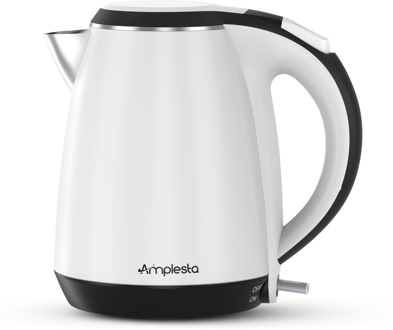 Amplesta Premium 1.5L Cool Touch Double wall Designer Electric Kettle(1.5 L, White)