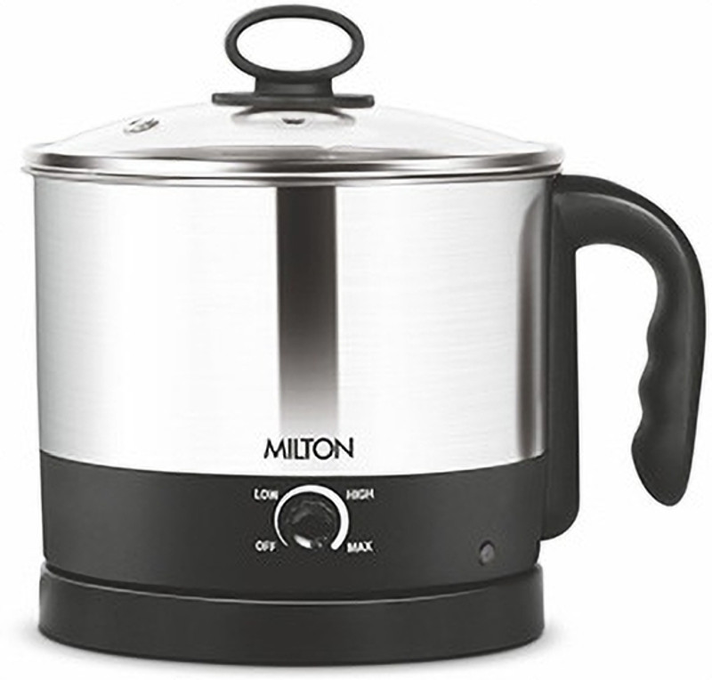 MILTON Insta cooker Electric Kettle(1.2 L, Silver)