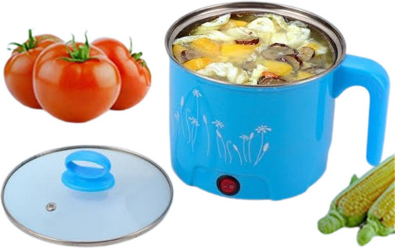 BLANK LOOK electric_cooker Egg Boiler, Egg Roll Maker, Rice Cooker, Food Steamer, Travel Cooker, Deep Fryer(1.8 L, Blue)